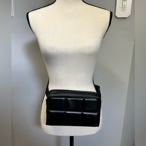 Quilted Faux Leather Belt Bag